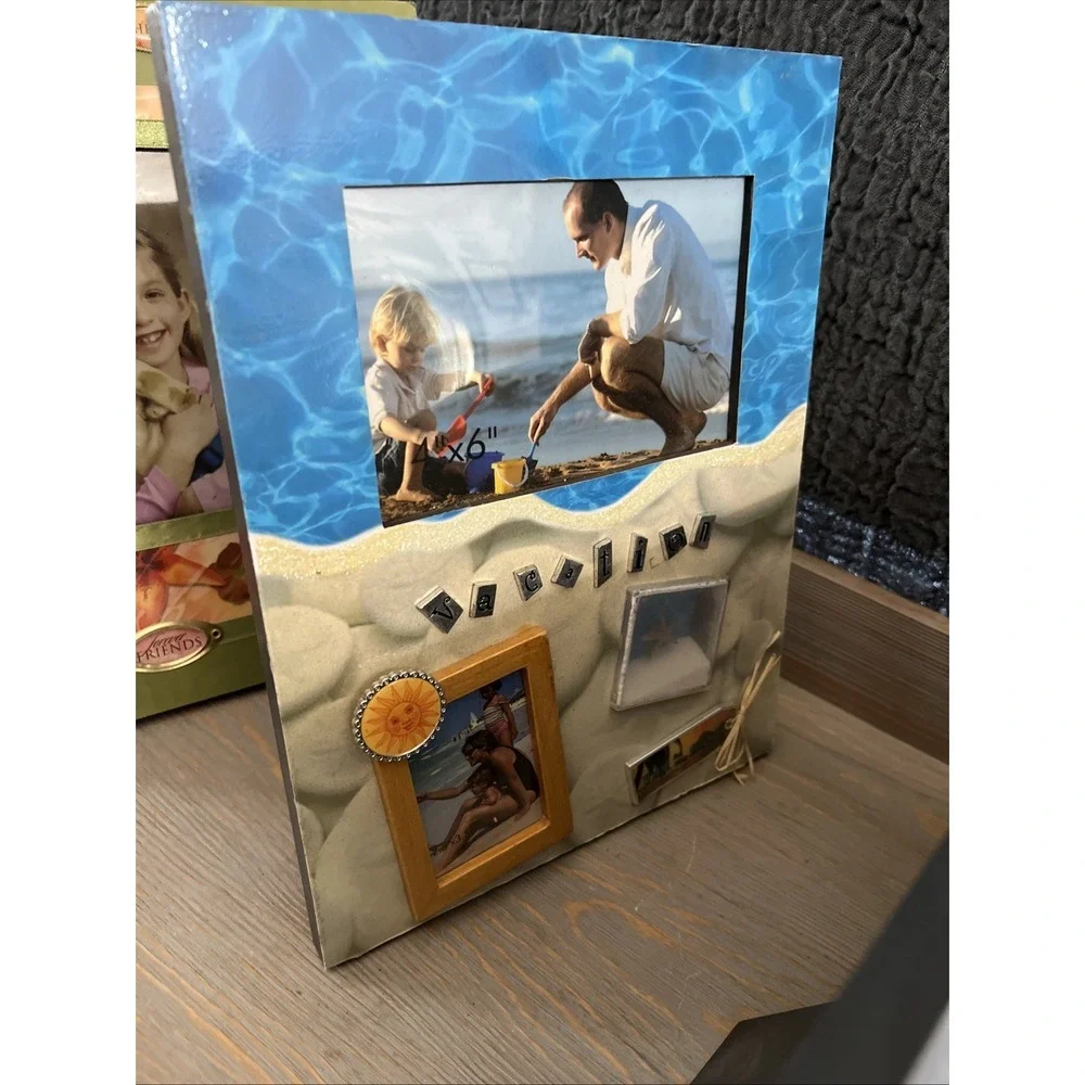 Collage Art‎ Photo Frames 3 Frames/3 Scrapbooking Style Designs Good Condition